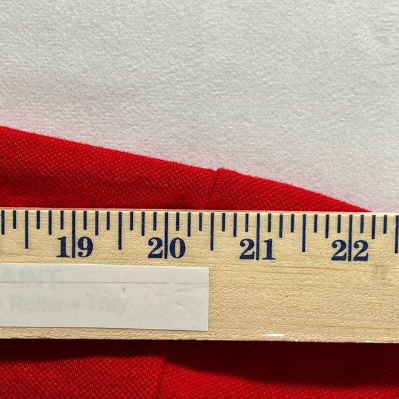 Carla Craft Polo Shirt Men's XXL Red 100% Egyptian Cotton Hieroglyph Embroidery - Picture 8 of 10